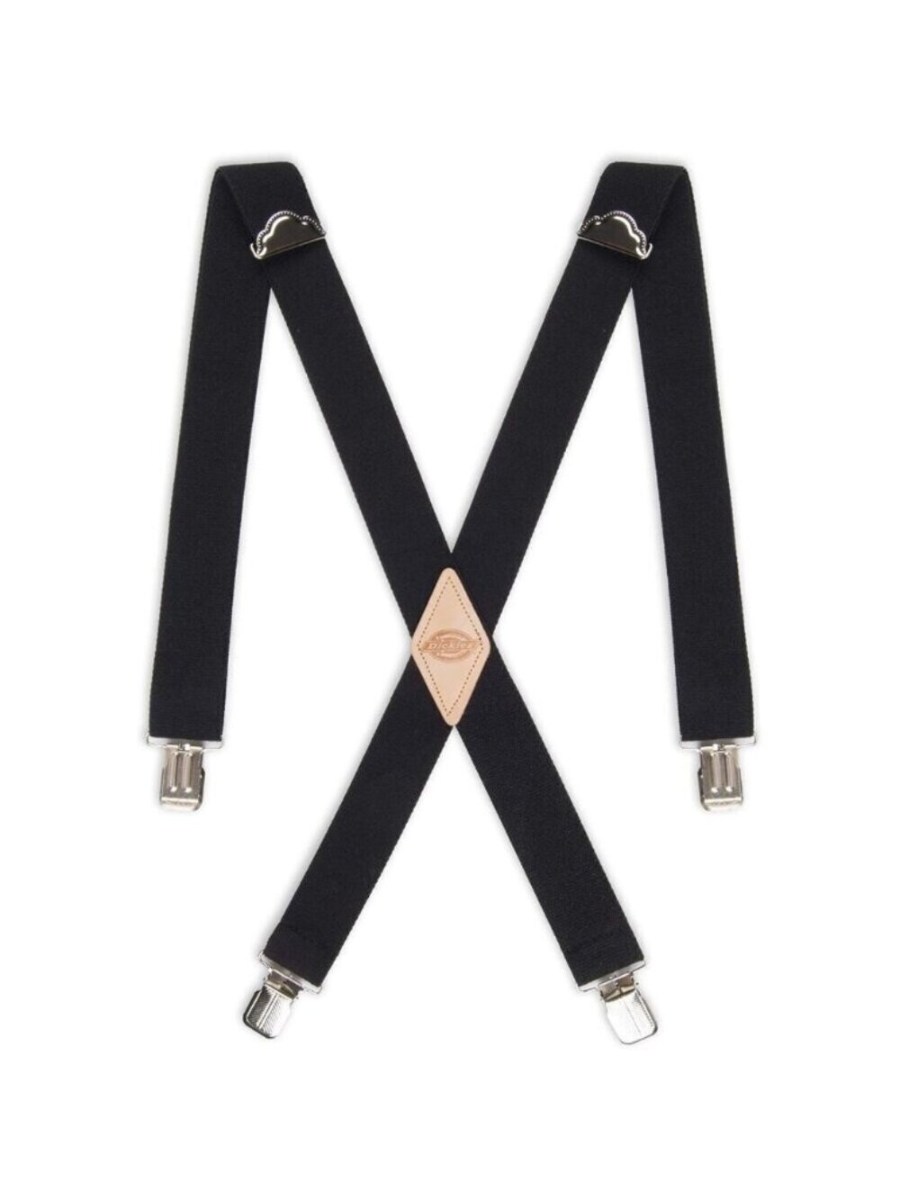 Mens Solid Straight Clip Style Suspenders One and Half Inch Width